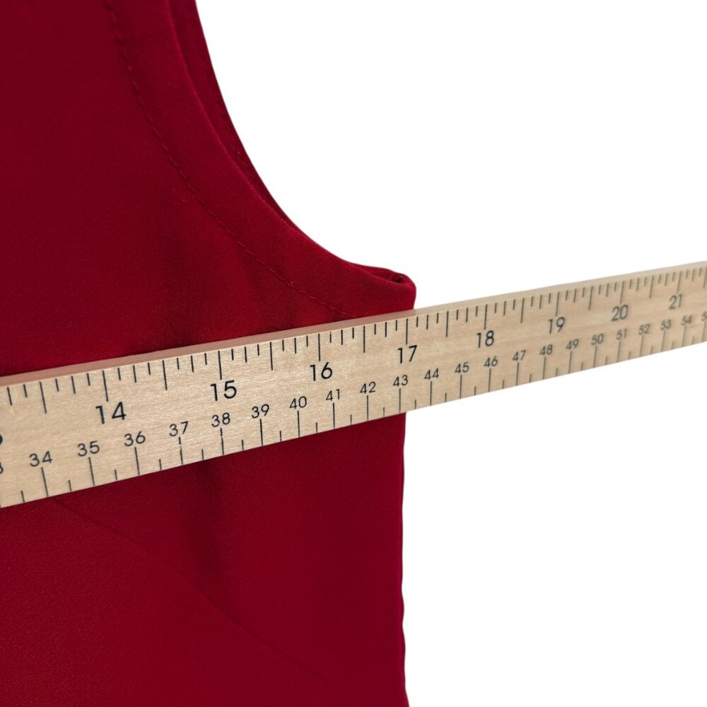 GAP Shift Dress XS Red V Neck Pockets Valentines Business Casual Sleeveless - Picture 11 of 11